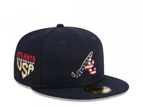 New Era Atlanta Braves 4th of July 23 Authentic On-Field 59Fifty Fitted Cap