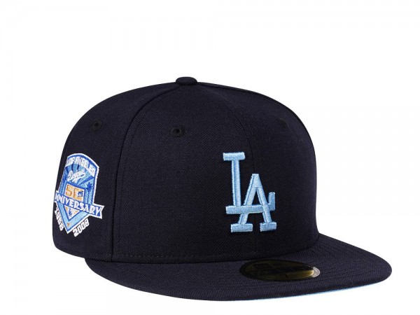 New Era Los Angeles Dodgers 50th Anniversary Glacier Blue Edition 59Fifty Fitted Cap
