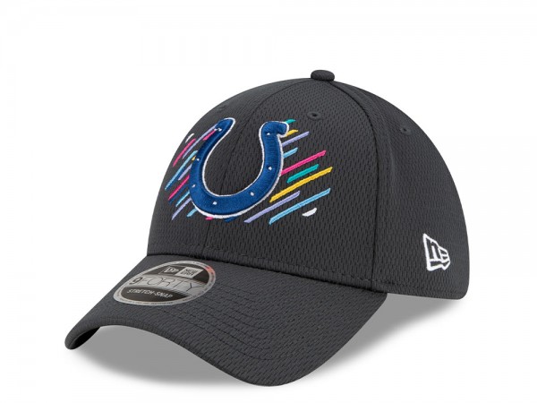 New Era Indianapolis Colts Crucial Catch 2021 9Forty Stretch Snapback Cap