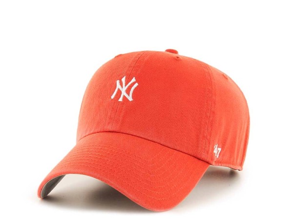 47Brand New York Yankees Orange Base Runner Clean up Strapback Cap