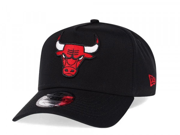 New Era Chicago Bulls Black 9Forty A Frame Snapback Cap