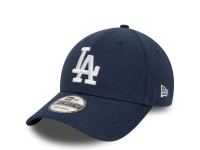 New Era Los Angeles Dodgers Navy Linen 9Forty Strapback Cap
