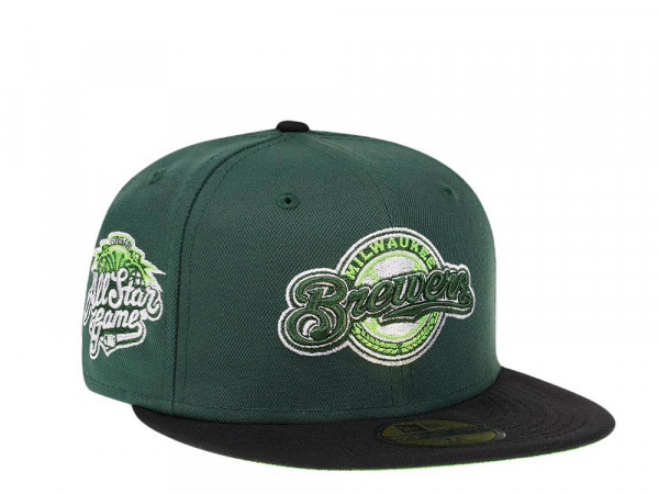 New Era Milwaukee Brewers All Star Game 2002 Green Hops Two Tone Edition 59Fifty Fitted Cap
