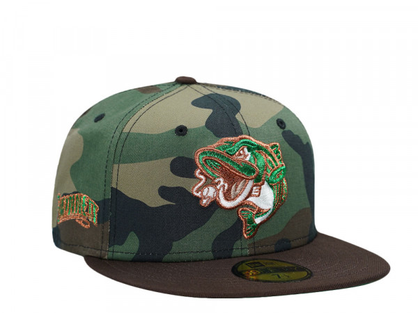 New Era Gwinnett Stripers Camo Copper Two Tone Edition 59Fifty Fitted Cap