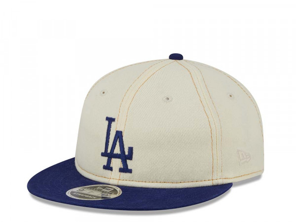 New Era Los Angeles Dodgers Retro Crown Chrome Denim 9Fifty Strapback Cap