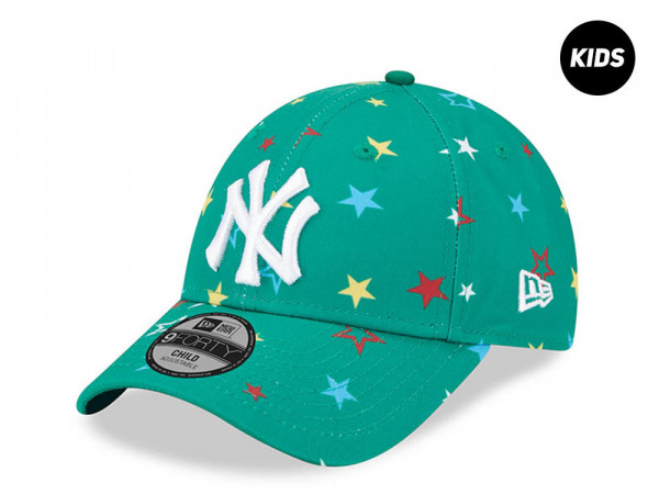 New Era New York Yankees Stars Green Kids 9Fifty Strapback Cap