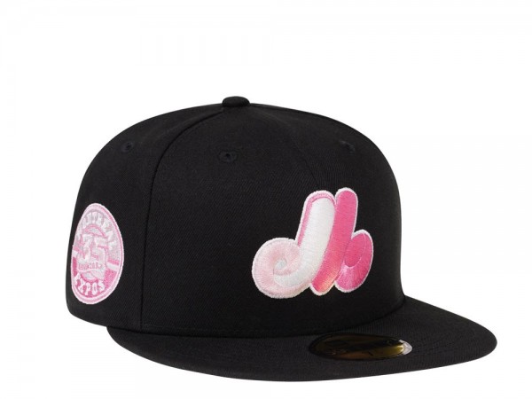 New Era Montreal Expos 35th Anniversary Black and Pink Edition 59Fifty Fitted Cap