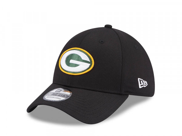 New Era Green Bay Packers Comfort Black Edition 39Thirty Stretch Cap