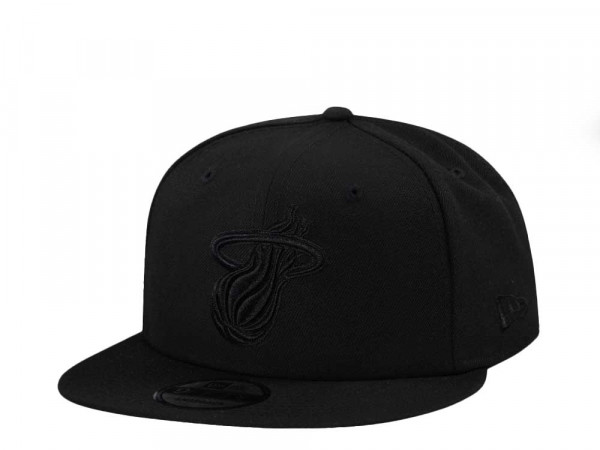 New Era Miami Heat Black Classic Edition 9Fifty Snapback Cap