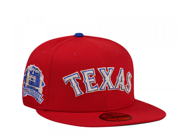 New Era Texas Rangers Final Season 2019 Silver Red Edition 59Fifty Fitted Cap