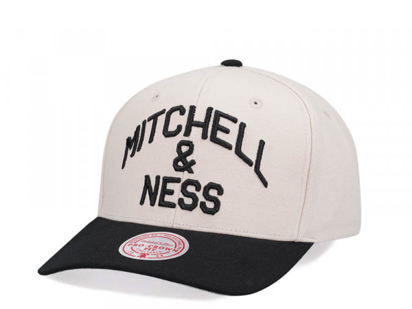 Mitchell & Ness Branded Athletic Arch Pro Cream Two Tone  Snapback Cap
