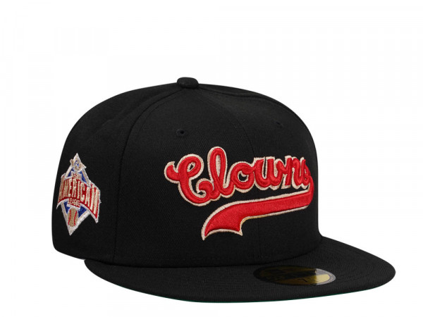 New Era Indianapolis Clowns Black Throwback Edition 59Fifty Fitted Cap
