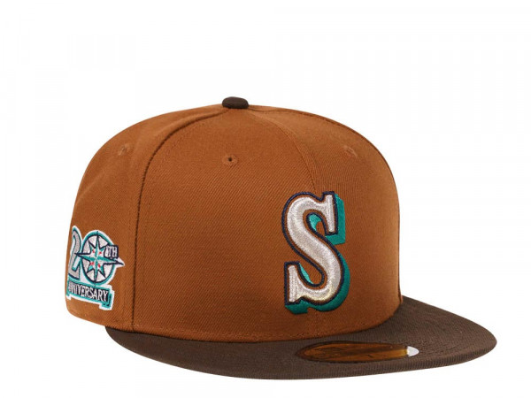 New Era Seattle Mariners 20th Anniversary Bourbon and Suede Edition 59Fifty Fitted Cap