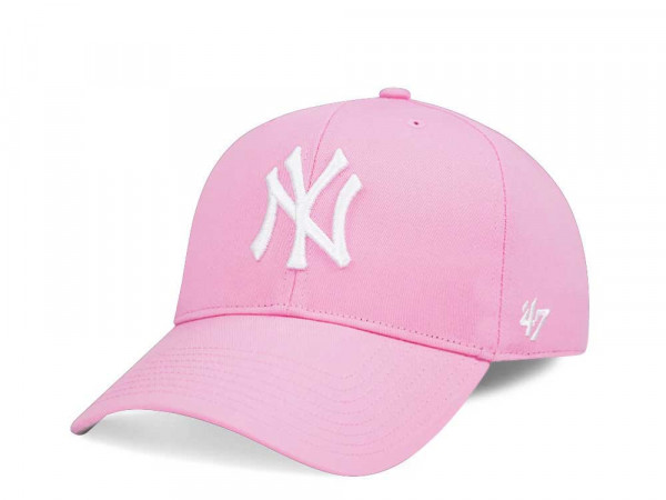 47Brand New York Yankees Rose Raised Basic MVP Snapback Cap