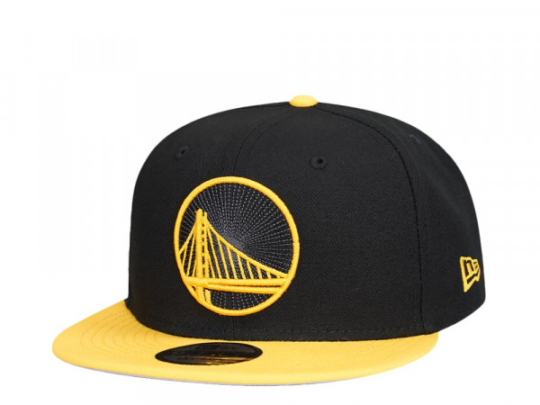 New Era Golden State Warriors Yellow Black Two Tone Edition 9Fifty Snapback Cap