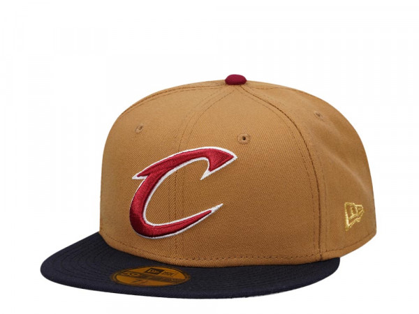 New Era Cleveland Cavaliers Beige Two Tone Edition 59Fifty Fitted Cap