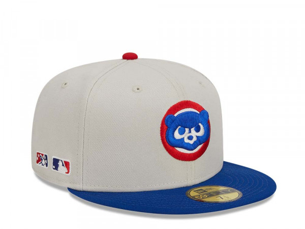 New Era Chicago Cubs Farm Team Stone Throwback Two Tone Edition 59Fifty Fitted Cap
