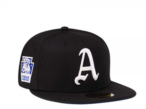 New Era Philadelphia Athletics World Series 1929 Black and Blue Edition 59Fifty Fitted Cap