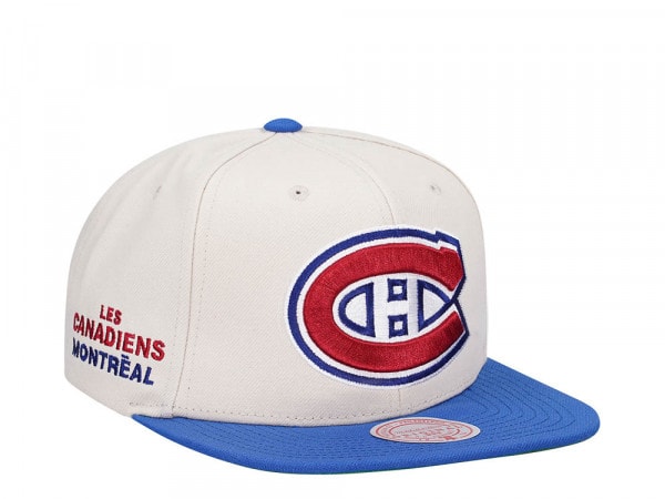 Mitchell & Ness Montreal Canadiens Vintage Off-White Snapback Cap