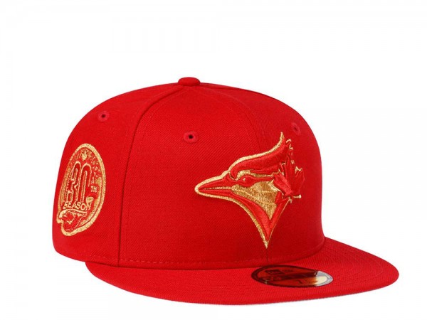 New Era Toronto Blue Jays 30th Season Scarlet Gold Edition 59Fifty Fitted Cap