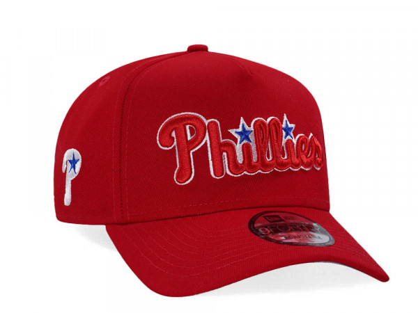 New Era Philadelphia Phillies Scarlet Red Classic Edition 9Forty Snapback Cap