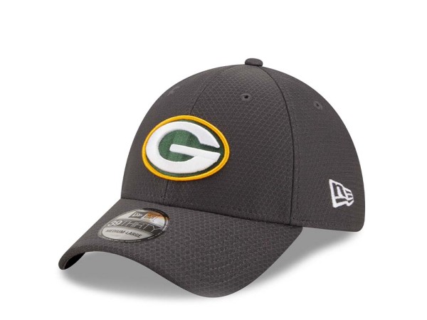 New Era Green Bay Packers Gray Tech 39Thirty Stretch Cap