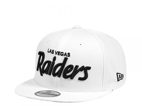 New Era Las Vegas Raiders Black on White Edition 9Fifty Snapback Cap