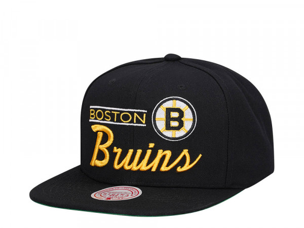 Mitchell & Ness Boston Bruins Lock Up Vintage  Snapback Cap