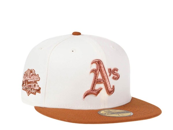 New Era Oakland Athletics World Series 1989 Cream Copper Edition 59Fifty Fitted Cap