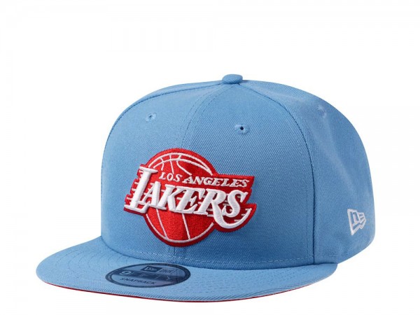 New Era Los Angeles Lakers Sky Blue and Red Edition 9Fifty Snapback Cap