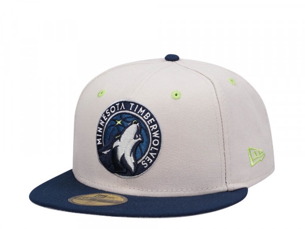 New Era Minnesota Timberwolves Stone Two Tone Edition 59Fifty Fitted Cap