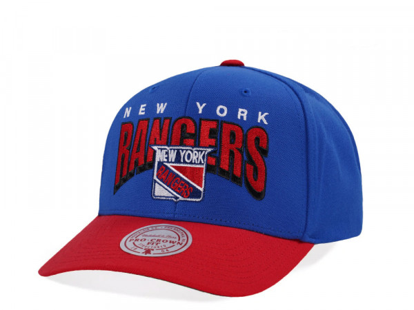 Mitchell & Ness New York Rangers Pro Crown Fit Vintage Blue Snapback Cap
