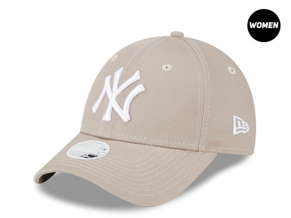 New Era New York Yankees Essential League Camel White Womens 9Forty Strapback Cap