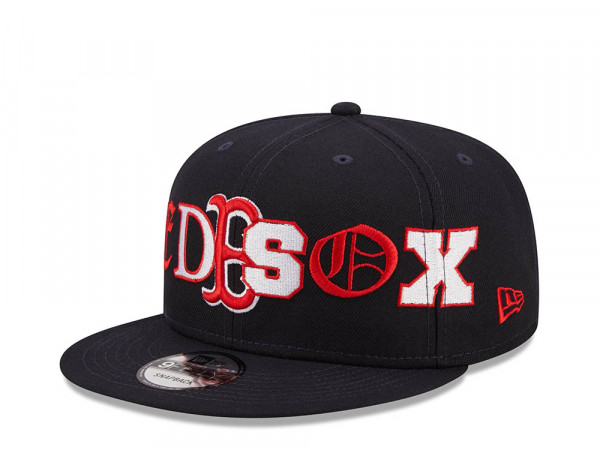 New Era Boston Red Sox Team Typography 9Fifty Snapback Cap