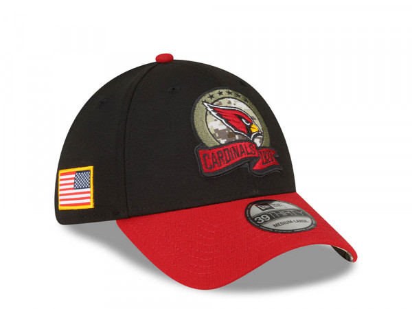 New Era Arizona Cardinals Salute to Service 2022 39Thirty Stretch Cap