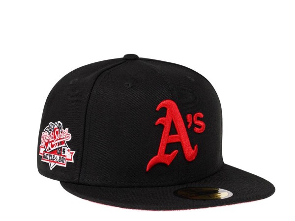 New Era Oakland Athletics World Series 1989 Red Paisley Edition 59Fifty Fitted Cap