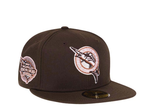 New Era Miami Marlins World Series 2003 Champions Coffee Pink Edition 59Fifty Fitted Cap