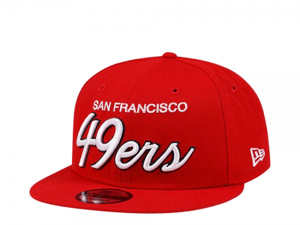 New Era San Francisco 49ers Script Edition 9Fifty Snapback Cap