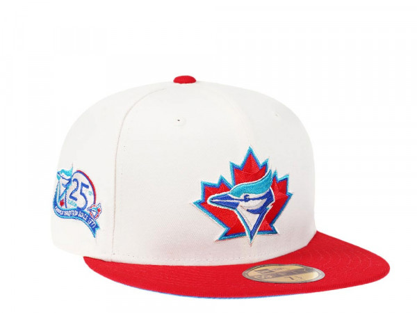 New Era Toronto Blue Jays 25th Anniversary Cream Dome Prime Edition 59Fifty Fitted Cap