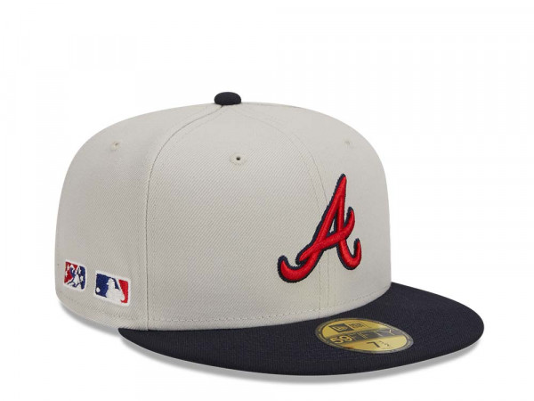 New Era Atlanta Braves Farm Team Stone Throwback Two Tone Edition 59Fifty Fitted Cap