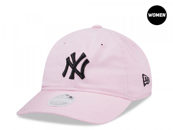 New Era New York Yankees Pink Black Womens 9Twenty Strapback Cap