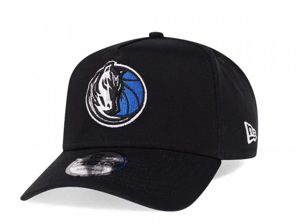 New Era Dallas Mavericks Black 9Forty A Frame Snapback Cap