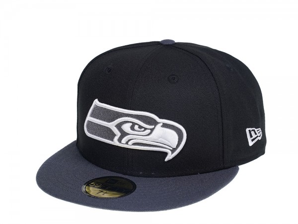 New Era Seattle Seahawks Two Tone Gray  Edition 59Fifty Fitted Cap