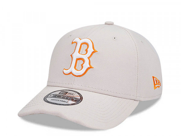 New Era Boston Red Sox Stone Orange Detail Edition 9Forty Snapback Cap