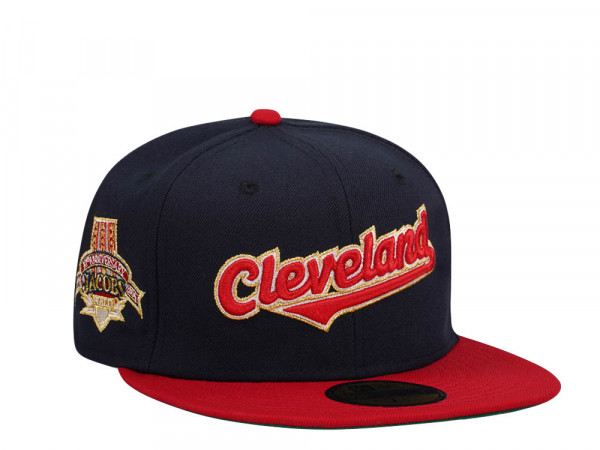 New Era Cleveland Indians 10th Anniversary Jacobs Field Throwback Two Tone Edition 59Fifty Fitted Cap