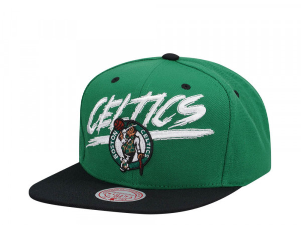 Mitchell & Ness Boston Celtics Transcript Green Two Tone Snapback Cap