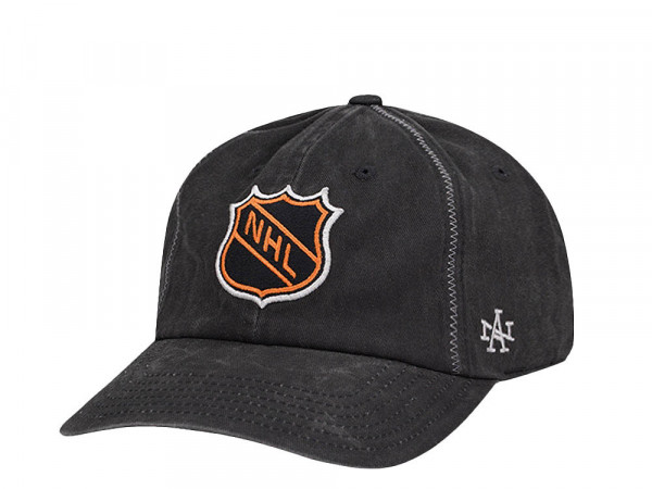 American Needle NHL New Raglan Black  Strapback Cap