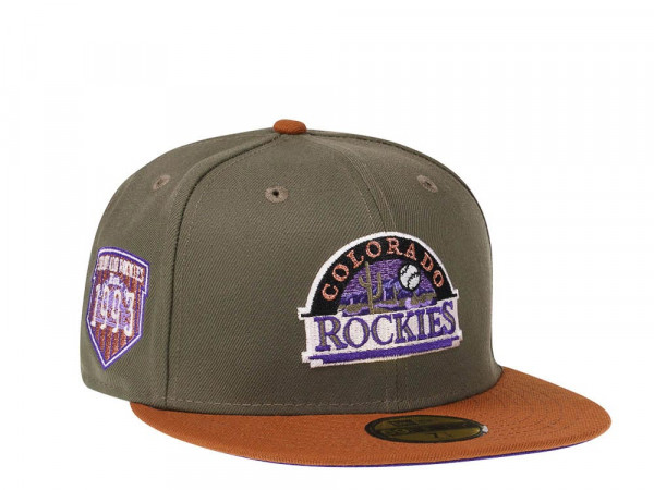 New Era Colorado Rockies 1993 Copper Olive Two Tone Prime Edition 59Fifty Fitted Cap