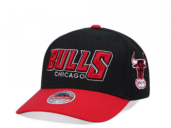 Mitchell & Ness Chicago Bulls Shredder Stretch Hardwood Classic Red Flex Snapback Cap