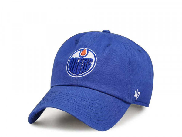 47Brand Edmonton Oilers Royal Clean Up Strapback Cap